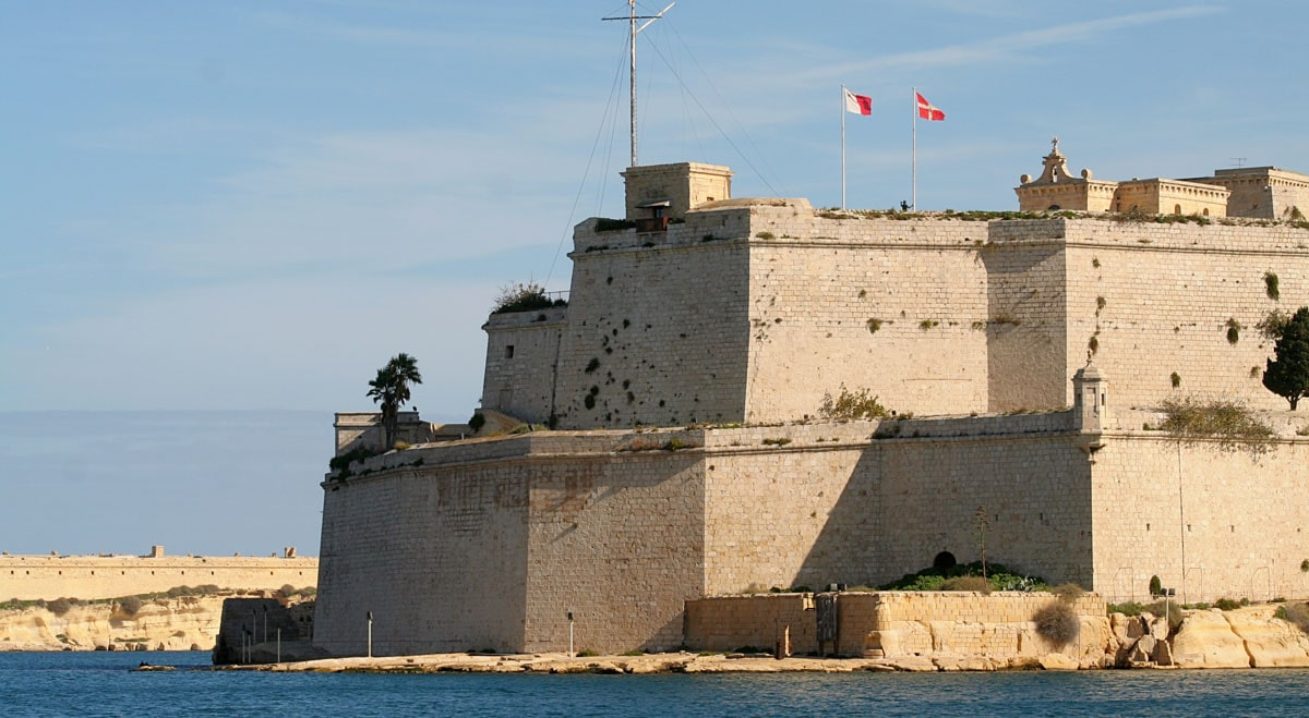 The Past and Present of Fort Saint Angelo in Malta